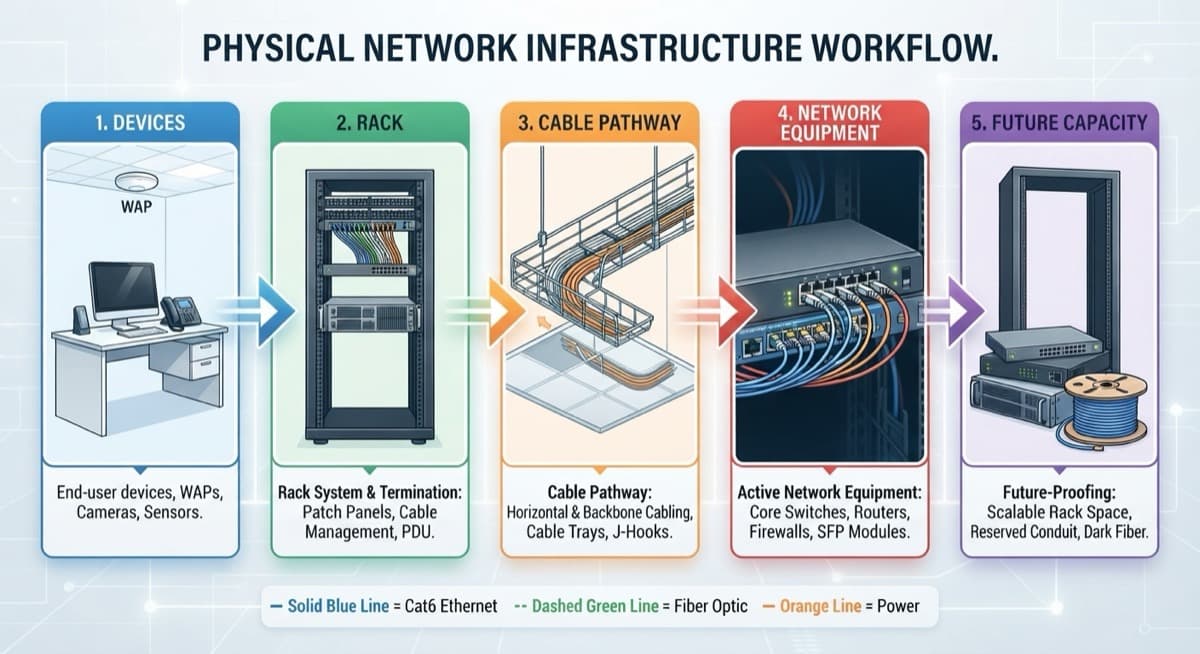 Office network site survey planning process
