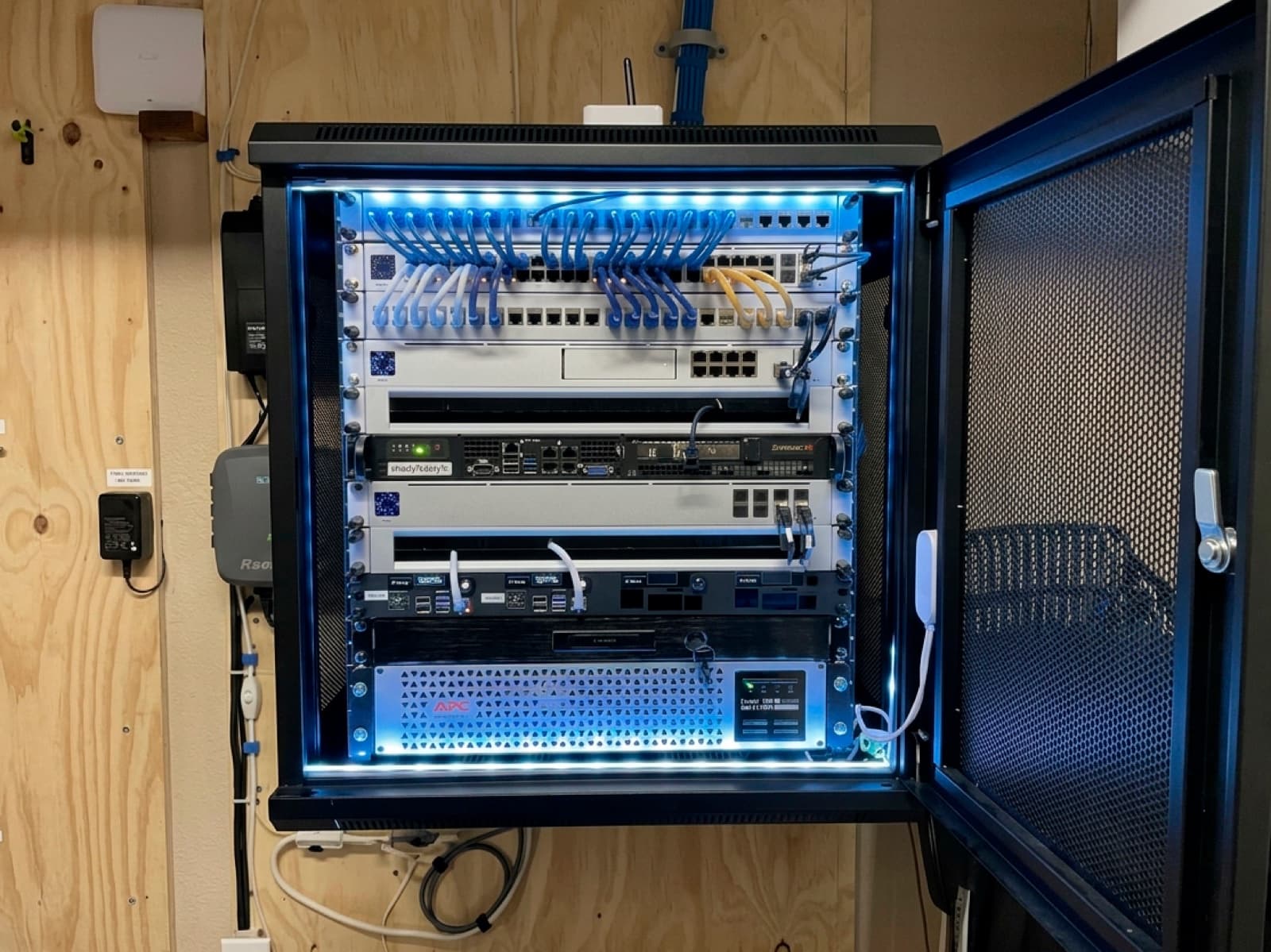Retail back-of-house rack installation